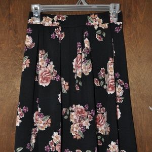 Charlotte Russe High Waisted Floral Skirt
